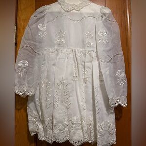 Vintage Elegant White  Dress